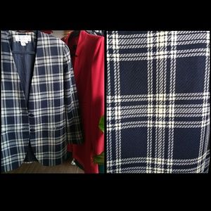 🌐 Tailored Tartan 'Boyfriend' Blazer